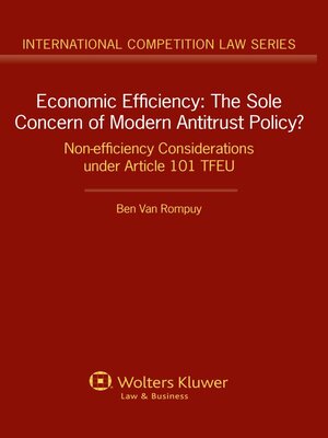 cover image of Economic Efficiency